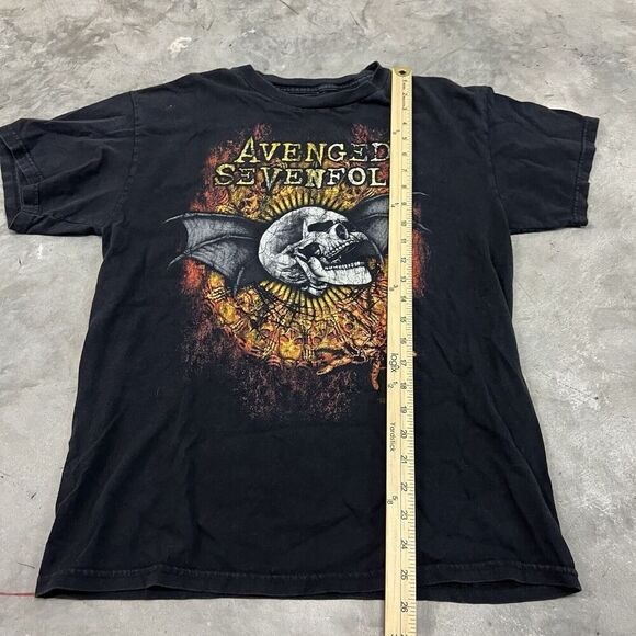 Avenged Sevenfold - 2011 Tour Black Shirt. Size Medium-Small Check Measurements - Picture 2 of 6